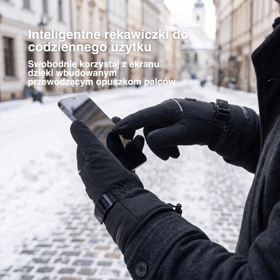 Beheizte rękawice – 3 poziomy grzania, wodoodporne i wiatroszczelne