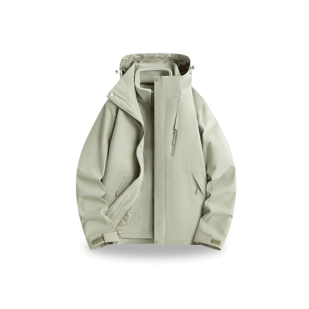 Damska wodoodporna kurtka przeciwdeszczowa 3-w-1