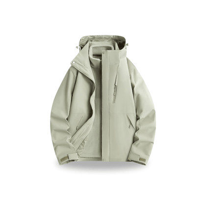 Damska wodoodporna kurtka przeciwdeszczowa 3-w-1