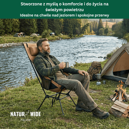 Składane Krzesło Kempingowe Naturwide – Przenośne i Wygodne