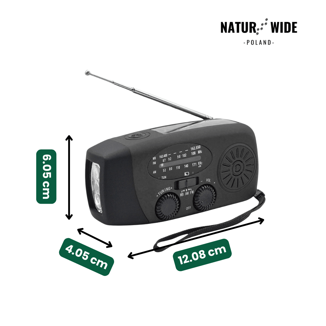 Wielofunkcyjne Radio Awaryjne – Solarne, Dynamo i Powerbank
