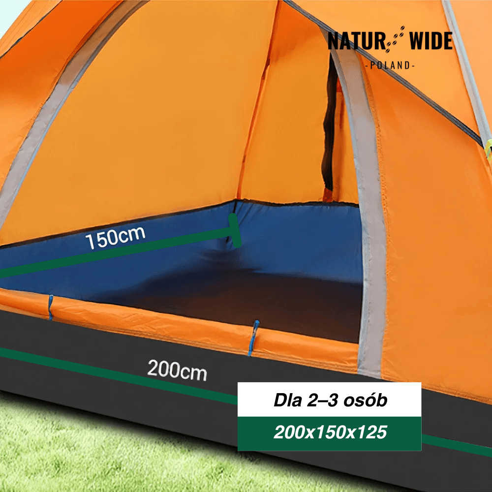 Namiot outdoor Naturwide – automatyczne rozkładanie w 3 sekundy