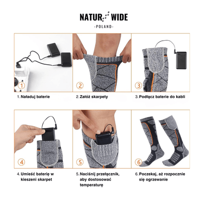 Podgrzewane skarpety – idealne na narty, outdoor i zimę