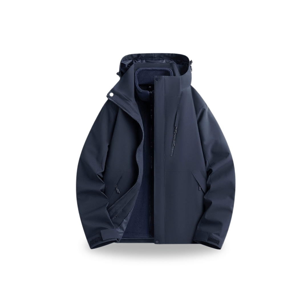 Damska wodoodporna kurtka przeciwdeszczowa 3-w-1