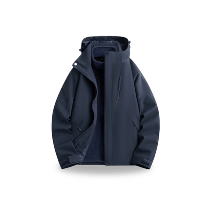 Damska wodoodporna kurtka przeciwdeszczowa 3-w-1