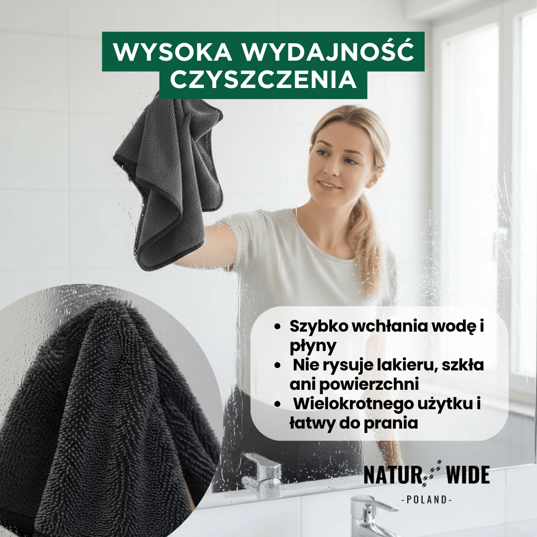 Ściereczka do suszenia Ultra XXL – premium mikrofibra do samochodu