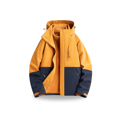 Damska wodoodporna kurtka przeciwdeszczowa 3-w-1