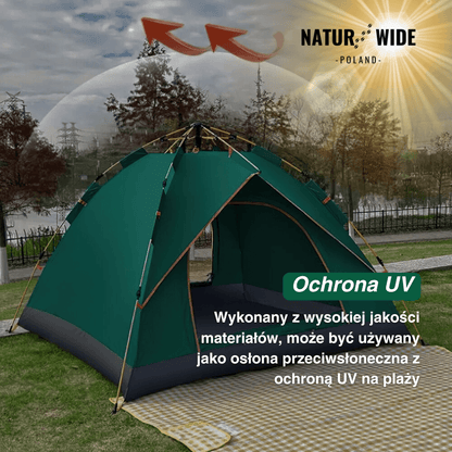 Namiot outdoor Naturwide – automatyczne rozkładanie w 3 sekundy