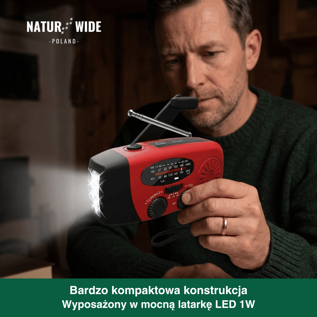 Wielofunkcyjne Radio Awaryjne – Solarne, Dynamo i Powerbank