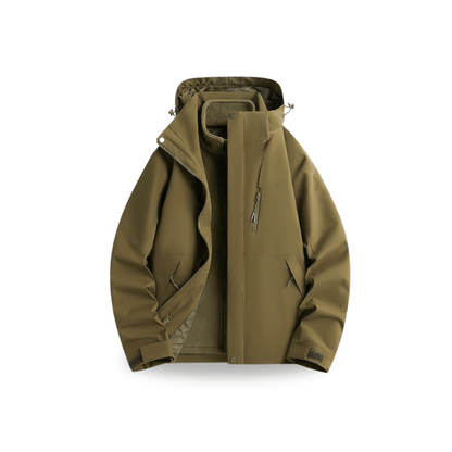 Damska wodoodporna kurtka przeciwdeszczowa 3-w-1