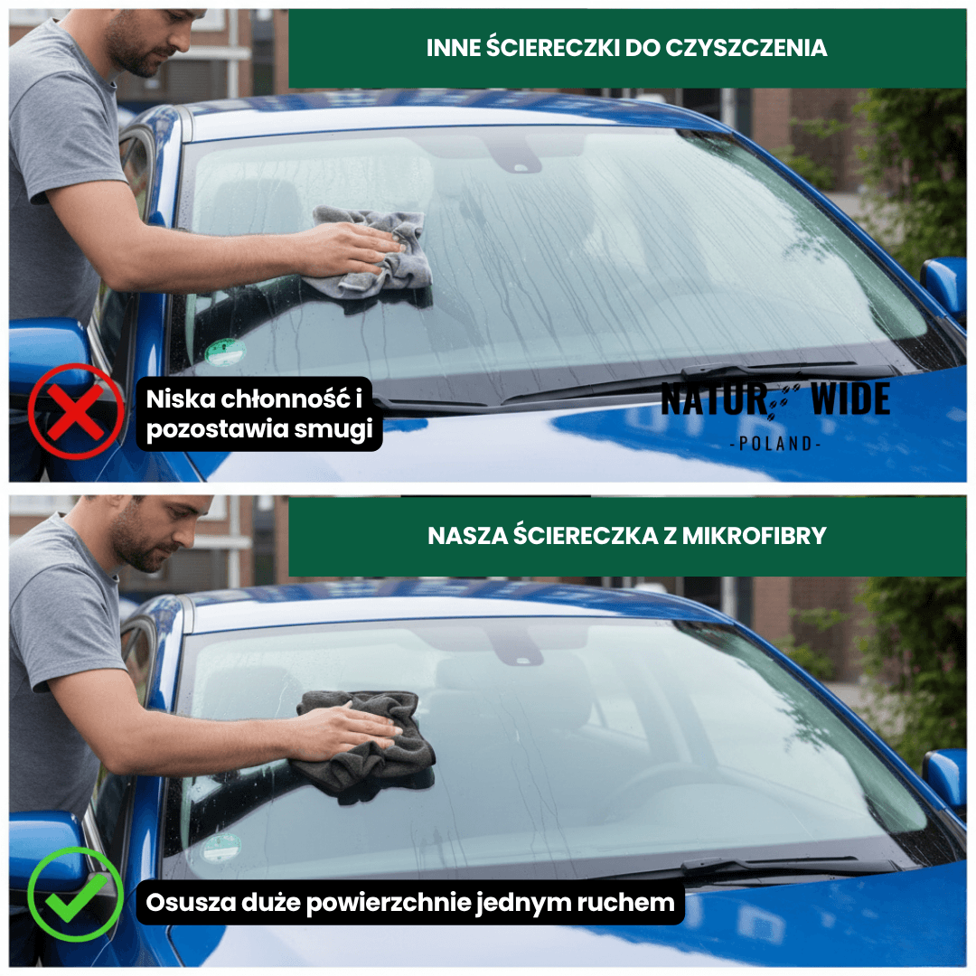 Ściereczka do suszenia Ultra XXL – premium mikrofibra do samochodu