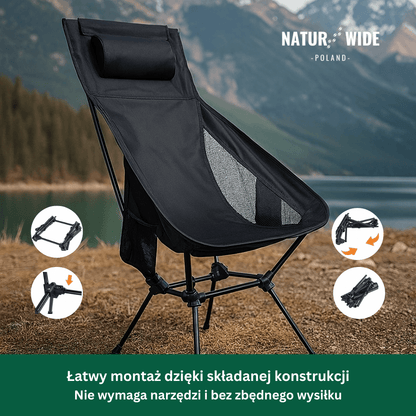 Składane Krzesło Kempingowe Naturwide – Przenośne i Wygodne