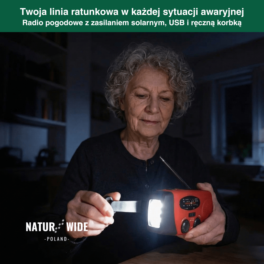 Wielofunkcyjne Radio Awaryjne – Solarne, Dynamo i Powerbank
