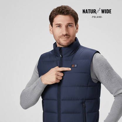 Kamizelka ogrzewająca z 9 strefami – ładowana przez USB i wodoodporna