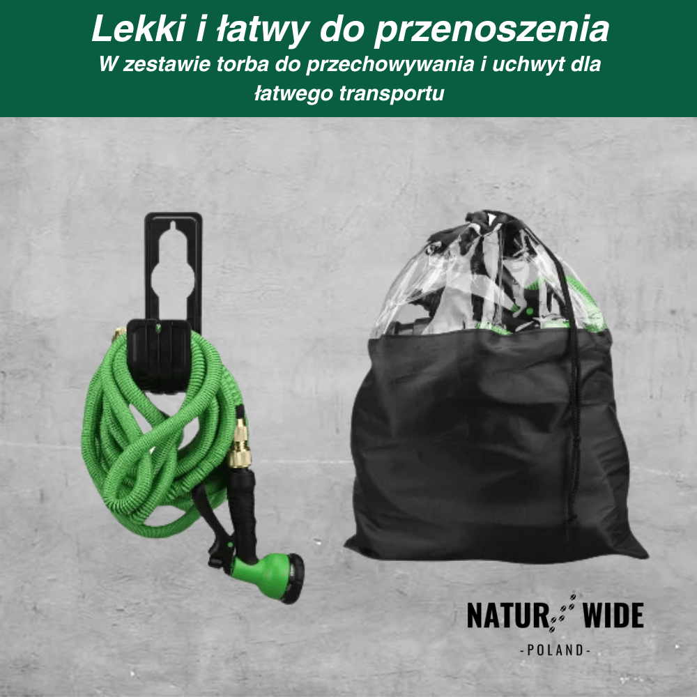 AquaFlex Pro – elastyczny wąż ogrodowy z 8 funkcjami natrysku