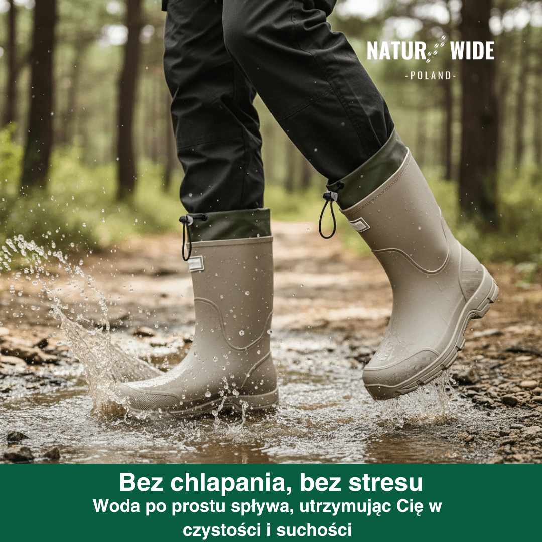 Uniwersalne Wodoodporne Buty Outdoor – Antypoślizgowe z Trwałego PVC