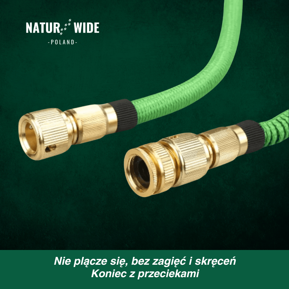 AquaFlex Pro – elastyczny wąż ogrodowy z 8 funkcjami natrysku