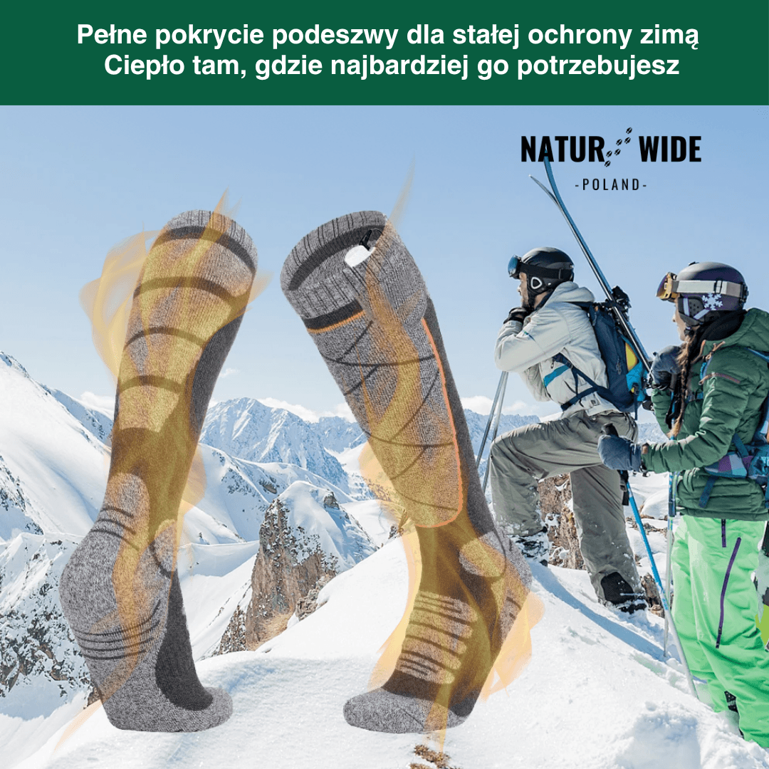 Podgrzewane skarpety – idealne na narty, outdoor i zimę