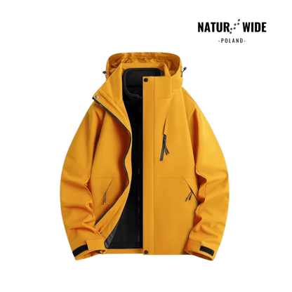 Damska wodoodporna kurtka przeciwdeszczowa 3-w-1