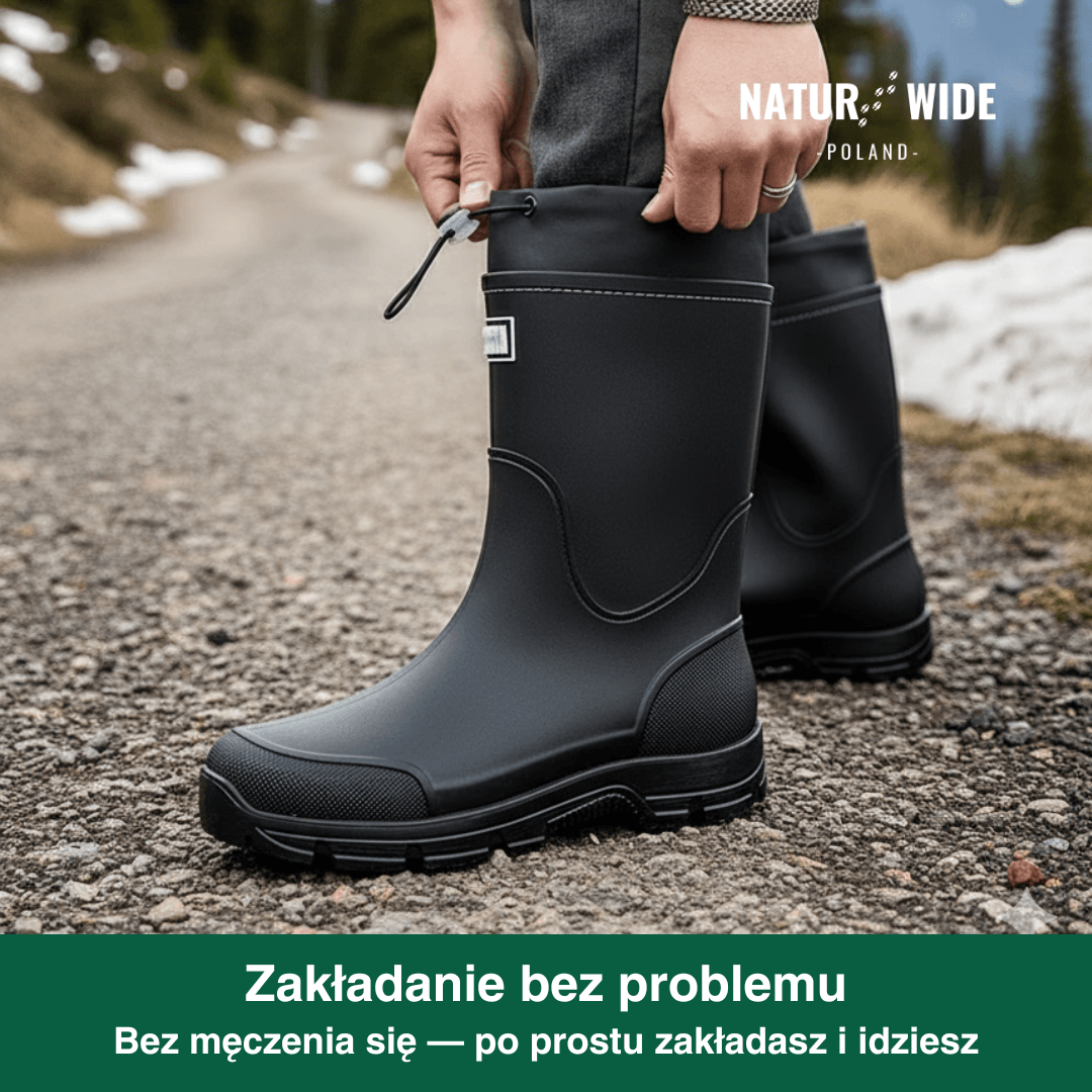 Uniwersalne Wodoodporne Buty Outdoor – Antypoślizgowe z Trwałego PVC