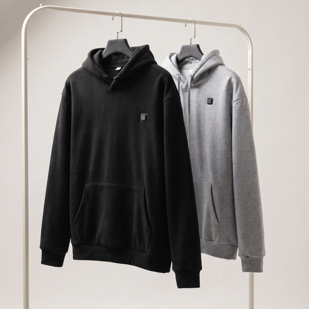 Podgrzewany Hoodie USB – Unisex Hoodie z Zamkiem