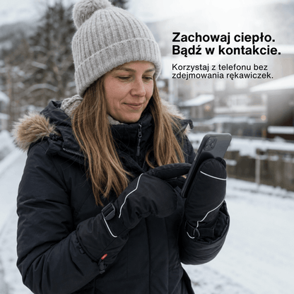 Naładowywalne Wodoodporne Elektryczne Podgrzewane Rękawice Zimowe