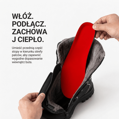 Wkładki do butów elektrycznych z podgrzewaniem, do przycięcia