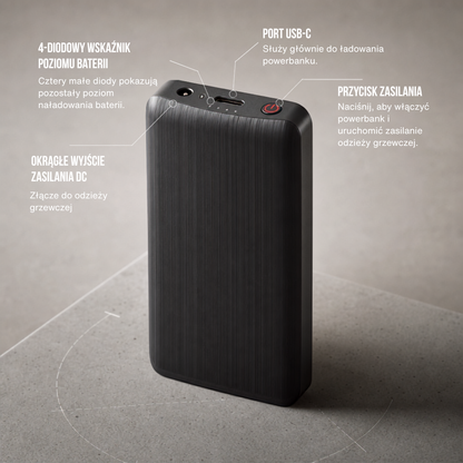 Powerbank do podgrzewanych skarpet – kompaktowy i lekki