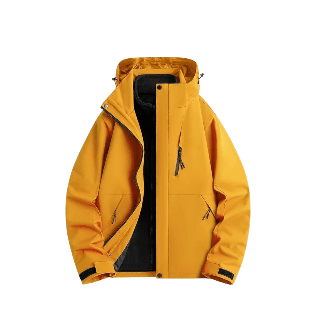 Damska wodoodporna kurtka przeciwdeszczowa 3-w-1