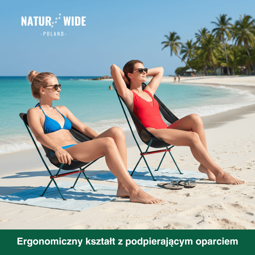 Naturwide składane krzesło kempingowe Pro – ultralekkie
