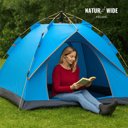 Namiot outdoor Naturwide – automatyczne rozkładanie w 3 sekundy