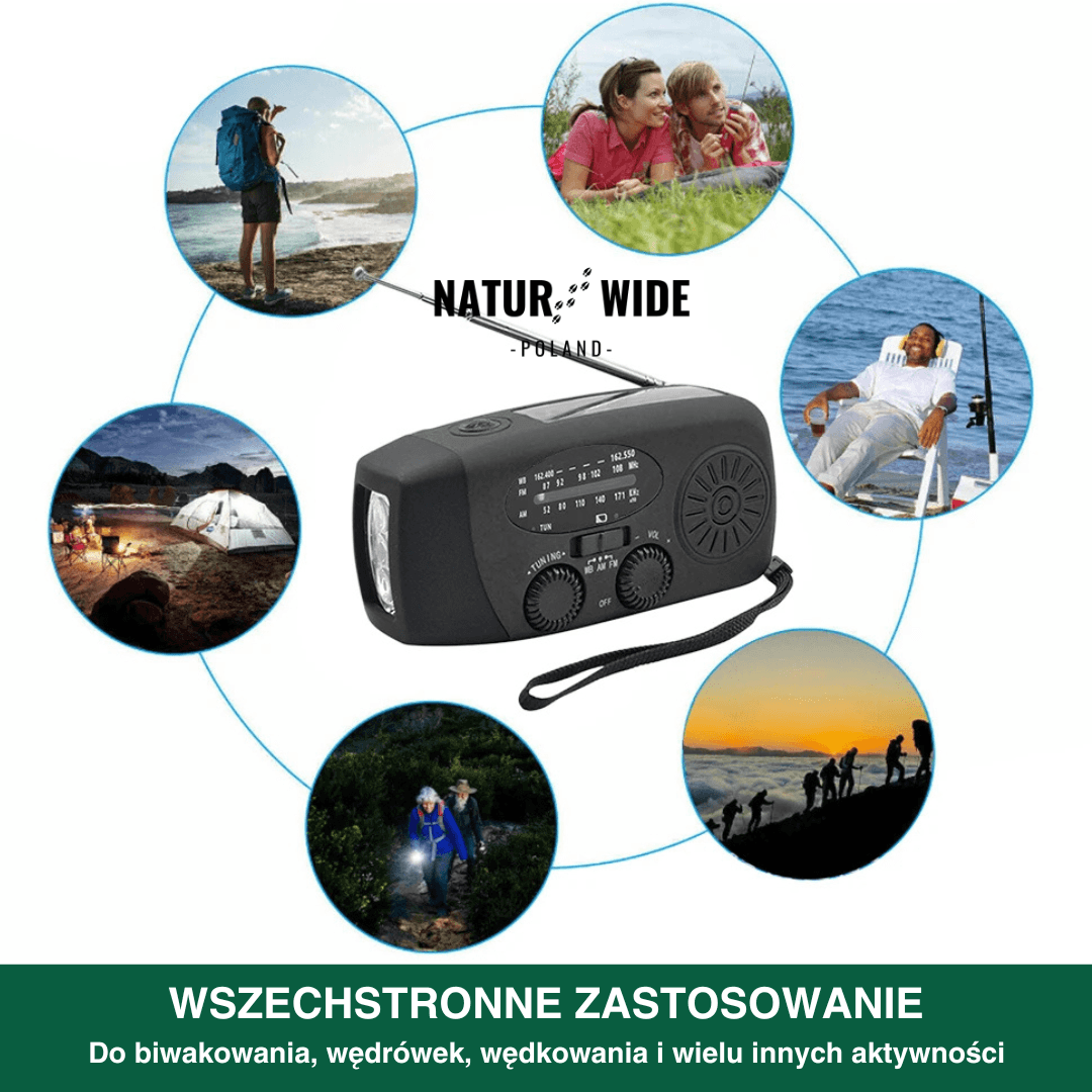Wielofunkcyjne Radio Awaryjne – Solarne, Dynamo i Powerbank