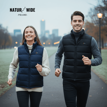 Kamizelka ogrzewająca z 9 strefami – ładowana przez USB i wodoodporna