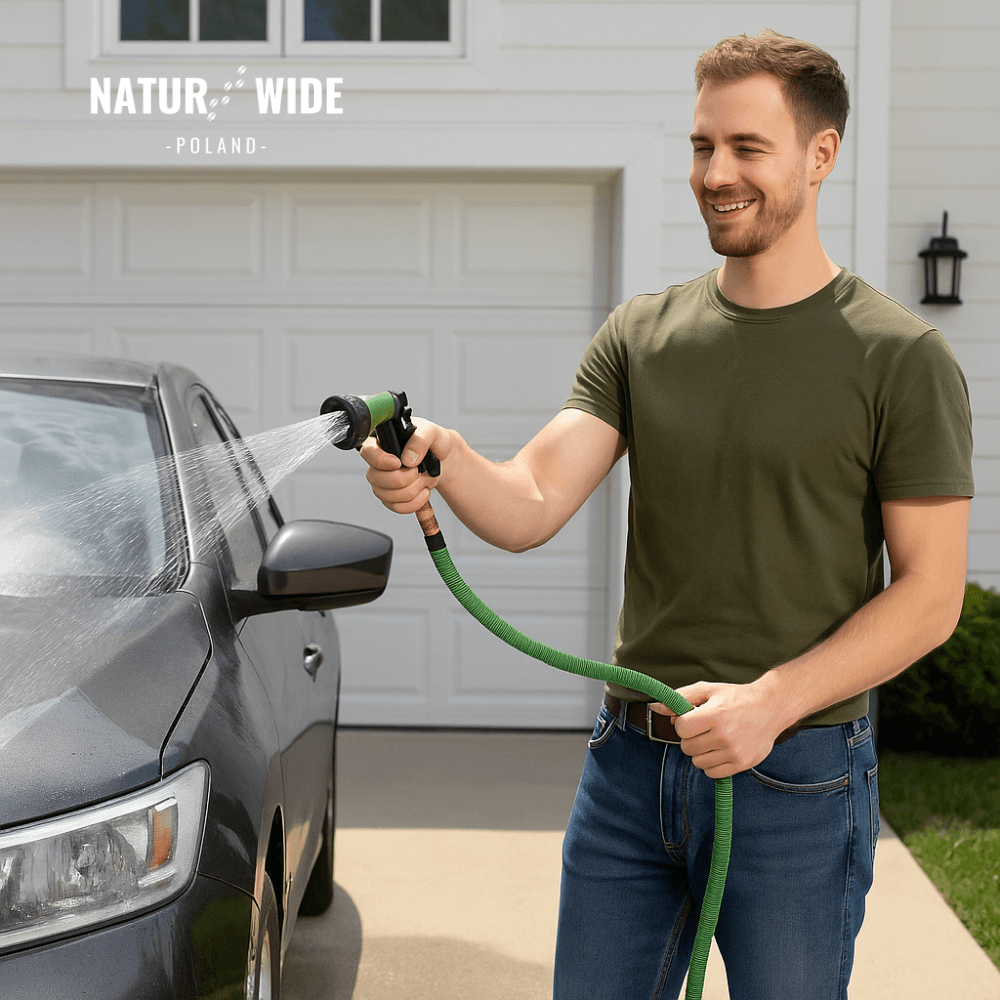 AquaFlex Pro – elastyczny wąż ogrodowy z 8 funkcjami natrysku