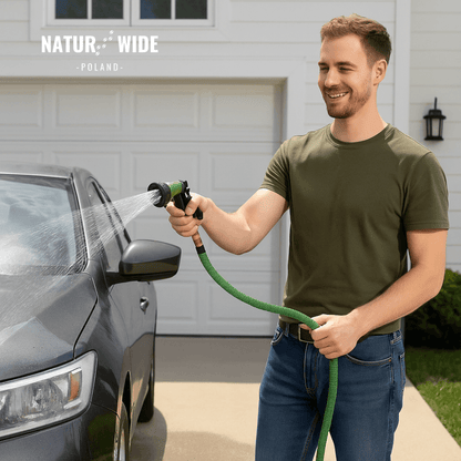 AquaFlex Pro – elastyczny wąż ogrodowy z 8 funkcjami natrysku