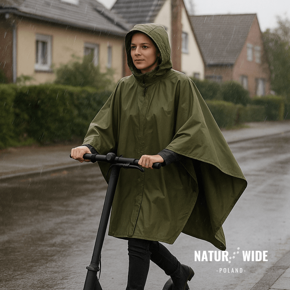 Wielofunkcyjne ponczo przeciwdeszczowe 3-w-1 – folia gruntowa i lekki namiot
