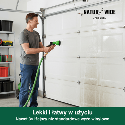 AquaFlex Pro – elastyczny wąż ogrodowy z 8 funkcjami natrysku