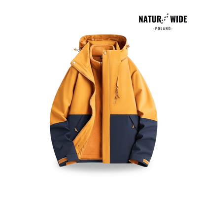 Damska wodoodporna kurtka przeciwdeszczowa 3-w-1