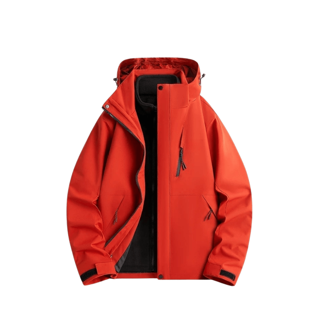 Damska wodoodporna kurtka przeciwdeszczowa 3-w-1