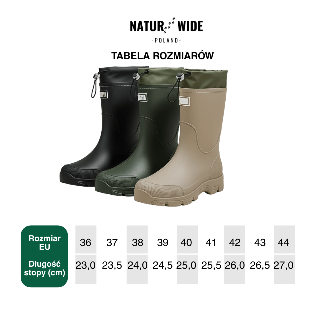 Uniwersalne Wodoodporne Buty Outdoor – Antypoślizgowe z Trwałego PVC
