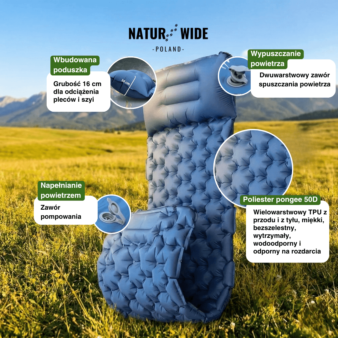 Ultralekki Materac Kempingowy – Kompaktowy i Idealny na Każdą Przygodę