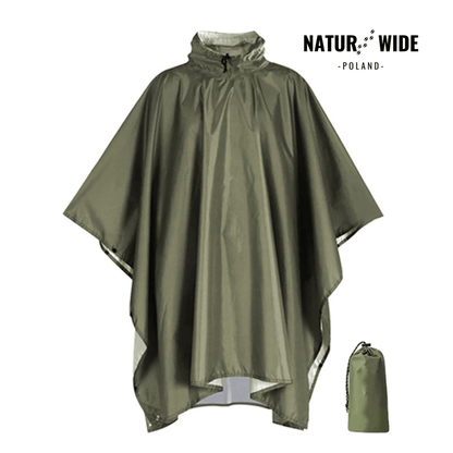 Wielofunkcyjne ponczo przeciwdeszczowe 3-w-1 – folia gruntowa i lekki namiot