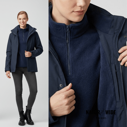 Damska wodoodporna kurtka przeciwdeszczowa 3-w-1