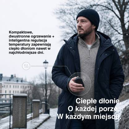 Podwójny Ogrzewacz Rąk – Ładowalny Ocieplacz do Kieszeni