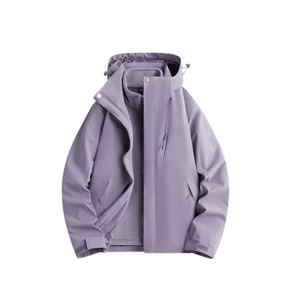 Damska wodoodporna kurtka przeciwdeszczowa 3-w-1