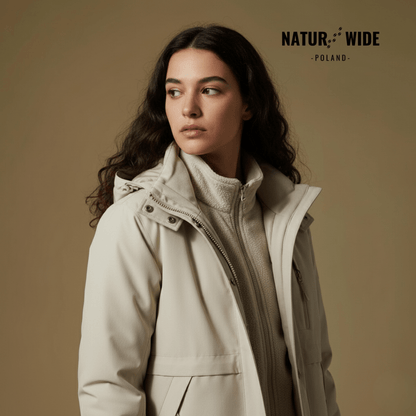 Damska wodoodporna kurtka przeciwdeszczowa 3-w-1