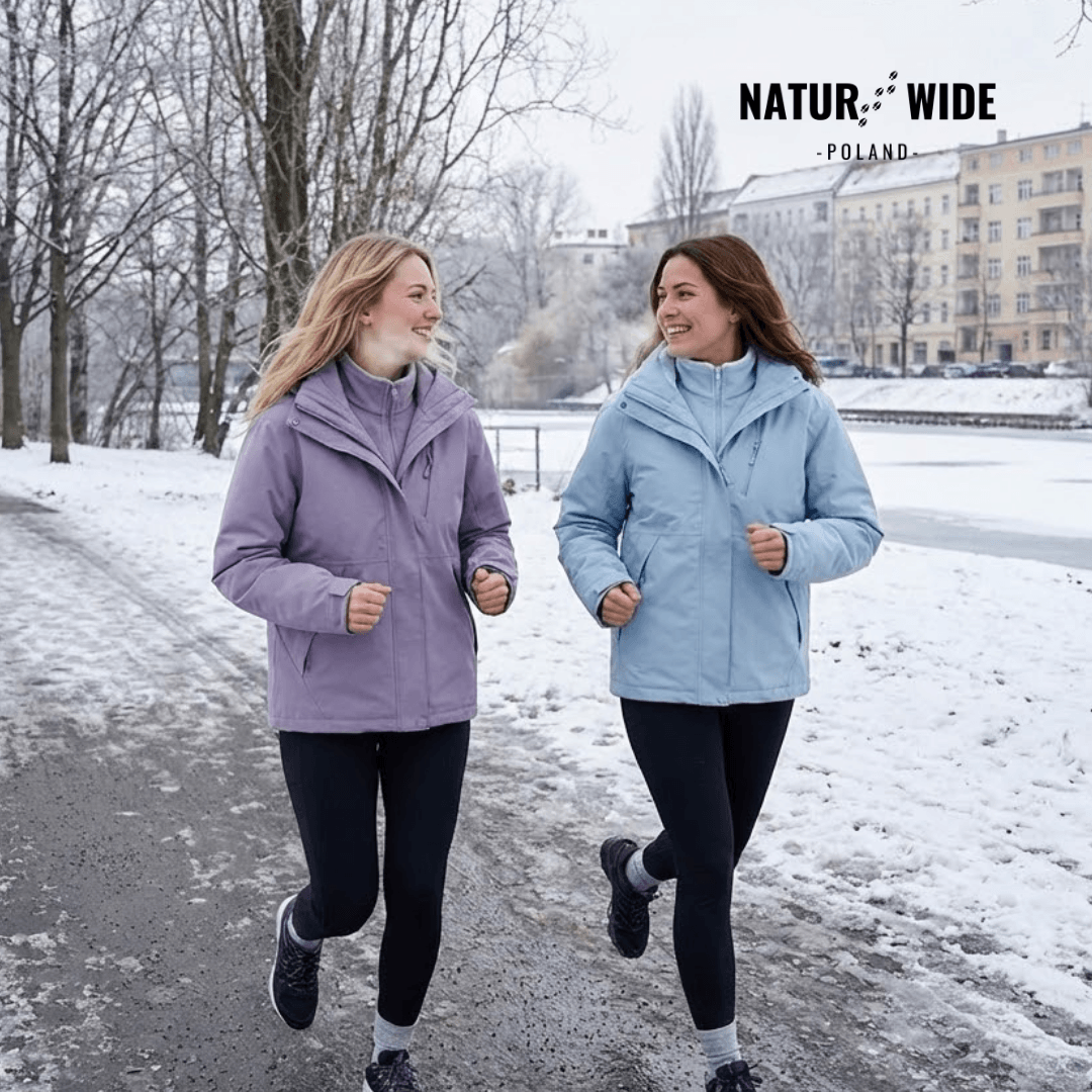 Damska wodoodporna kurtka przeciwdeszczowa 3-w-1