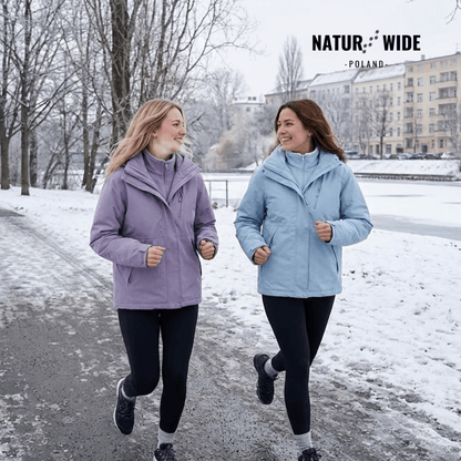 Damska wodoodporna kurtka przeciwdeszczowa 3-w-1