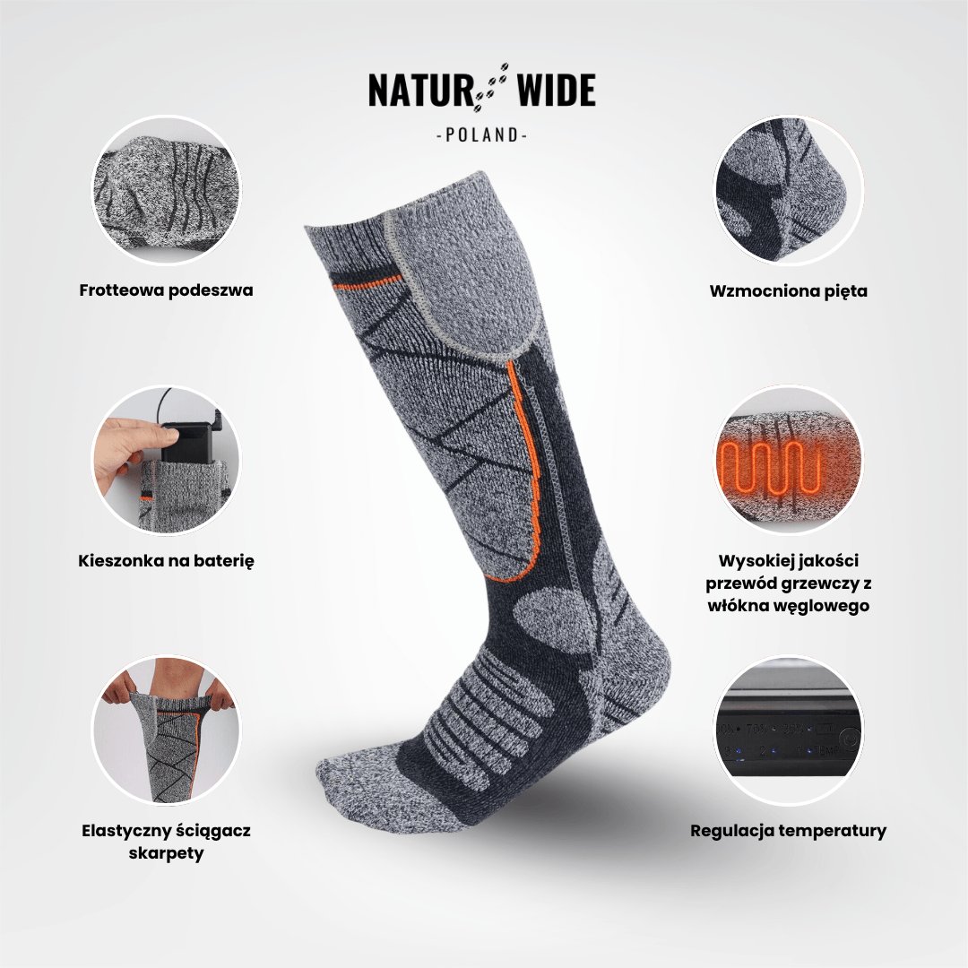 Podgrzewane skarpety – idealne na narty, outdoor i zimę