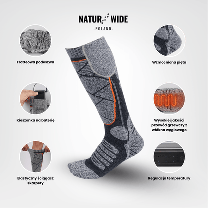 Podgrzewane skarpety – idealne na narty, outdoor i zimę